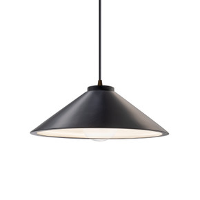 Pendants Metal Shade by Justice Designs ( 102 | CER-6240-CRB-DBRZ-BKCD Radiance ) 