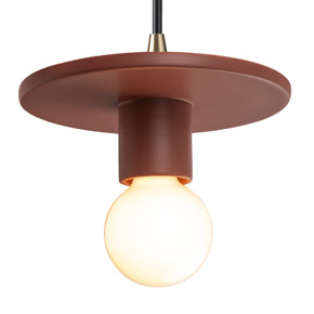 Mini Pendants Cable by Justice Designs ( 102 | CER-6320-CLAY-ABRS-BKCD Radiance ) 