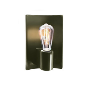 Sconces Single Glass by Justice Designs ( 102 | CER-7061-PWGN-NCKL Ambiance ) 