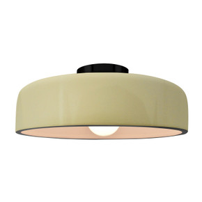 Semi-Flush Mts. Bowl Style by Justice Designs ( 102 | CER-6345-VAN-MBLK Radiance ) 