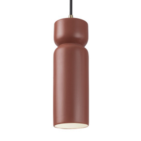 Mini Pendants Cable by Justice Designs ( 102 | CER-6510-CLAY-ABRS-BKCD-LED1-700 Radiance ) 