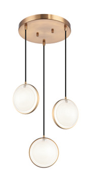 Mini Pendants 3 Light Cluster by Matteo Lighting ( 423 | C71503AG Chatoyant ) 
