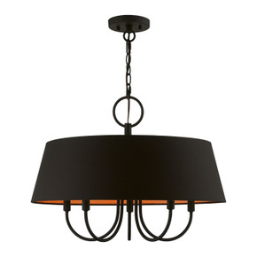 Mid. Chandeliers Drum Shade by Livex Lighting ( 107 | 51355-04 Palma ) 