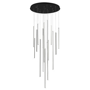 Large Chandeliers Multi-Port/Cascade by Kuzco Lighting ( 347 | MP14932-BK Chute ) 