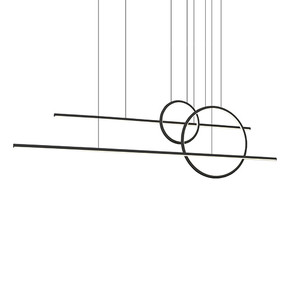 Linear/Island Multi-port/Cascade by Kuzco Lighting ( 347 | MP14956-BK Chute Calypso ) 