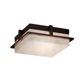 Exterior Ceiling Mount by Justice Designs ( 102 | CLD-7560W-DBRZ Clouds ) 