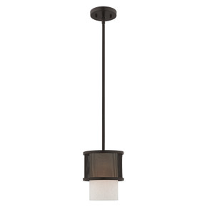 Mini Pendants Glass Down by Livex Lighting ( 107 | 41201-07 Braddock ) 