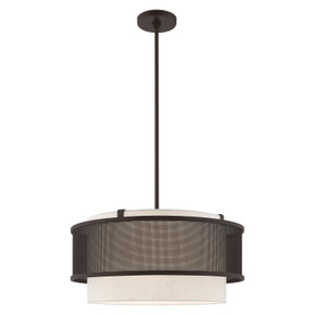 Pendants Drum Shade by Livex Lighting ( 107 | 41205-07 Braddock ) 