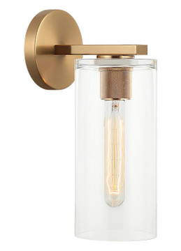 Sconces Single Glass by Matteo Lighting ( 423 | W32501AG Lincoln ) 
