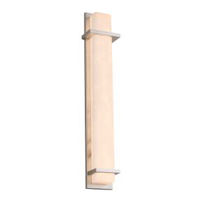 Exterior Wall Mt./Flush by Justice Designs ( 102 | CLD-7616W-NCKL Clouds ) 