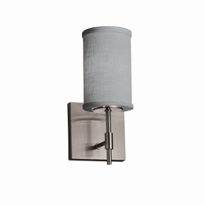 Sconces Drum Shade by Justice Designs ( 102 | FAB-8411-10-GRAY-NCKL Textile ) 