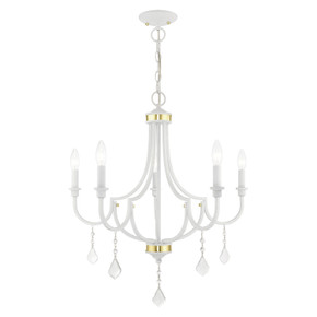 Mid. Chandeliers Candle by Livex Lighting ( 107 | 41275-03 Glendale ) 