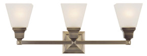 Bathroom Fixtures Three Lights by Livex Lighting ( 107 | 1033-01 Mission ) 