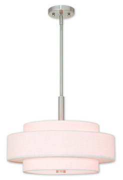 Pendants Drum Shade by Livex Lighting ( 107 | 52137-91 Meridian ) 