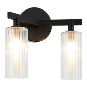 Sconces Double Glass by Matteo Lighting ( 423 | W60802BK Kristof ) 