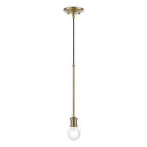 Mini Pendants Exposed Lamps by Livex Lighting ( 107 | 47161-01 Lansdale ) 