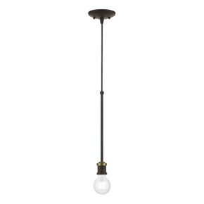 Mini Pendants Exposed Lamps by Livex Lighting ( 107 | 47161-07 Lansdale ) 