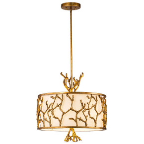 Mini Chandeliers Drum Shade by Lucas + McKearn ( 175 | PD74390G-3 Coral ) 