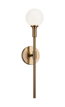 Sconces Single Glass by Matteo Lighting ( 423 | W64801AGOP Candlestix ) 