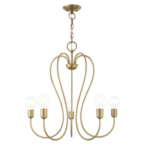 Mid. Chandeliers Candle by Livex Lighting ( 107 | 41365-01 Lucerne ) 