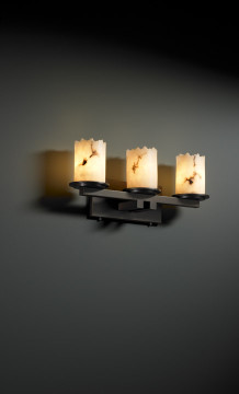 Bathroom Fixtures Three Lights by Justice Designs ( 102 | FAL-8773-12-DBRZ LumenAria ) 