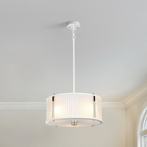 Pendants Drum Shade by Lucas + McKearn ( 175 | PD-CORONA3P-WPN Corona ) 