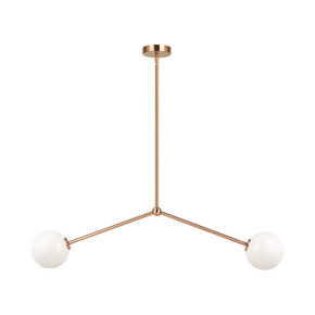 Linear/Island 2 Light Bar by Matteo Lighting ( 423 | C81702AGOP Novo ) 