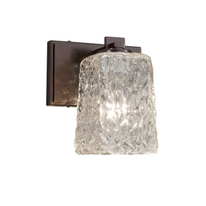 Sconces Single Glass by Justice Designs ( 102 | GLA-8441-26-CLRT-DBRZ Veneto Luce ) 