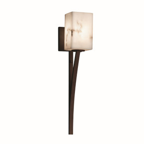 Sconces Single Glass by Justice Designs ( 102 | FAL-8791-15-DBRZ LumenAria ) 