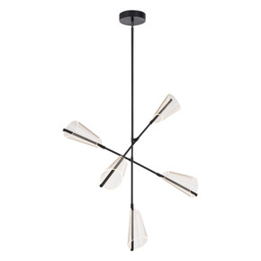 Large Chandeliers Starburst by Kuzco Lighting ( 347 | CH62737-BK/LG Mulberry ) 