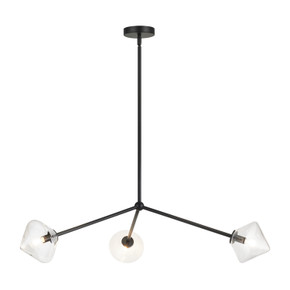 Mid. Chandeliers Glass Down by Matteo Lighting ( 423 | C81743BKCL Novo ) 