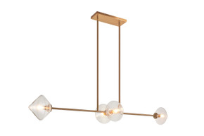 Linear/Island 4 Light + by Matteo Lighting ( 423 | C81744AGCL Novo ) 