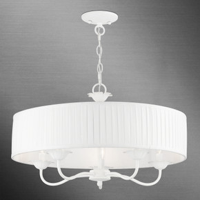 Mid. Chandeliers Drum Shade by Livex Lighting ( 107 | 41775-03 Edinburgh ) 