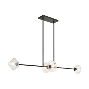 Linear/Island 4 Light + by Matteo Lighting ( 423 | C81744BKCL Novo ) 