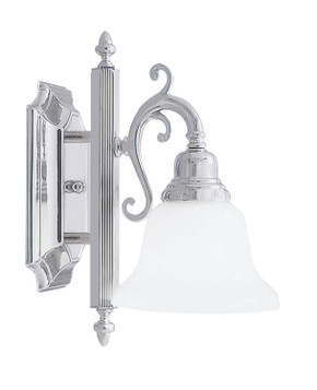 Sconces Single Glass by Livex Lighting ( 107 | 1281-05 French Regency ) 