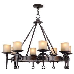 Mid. Chandeliers Glass Up by Livex Lighting ( 107 | 4868-67 Cape May ) 