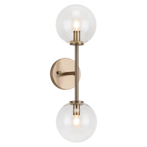 Sconces Double Glass by Matteo Lighting ( 423 | W81702AGCL Novo ) 