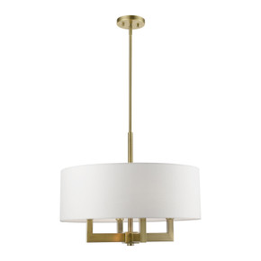 Mid. Chandeliers Drum Shade by Livex Lighting ( 107 | 48786-01 Cresthaven ) 