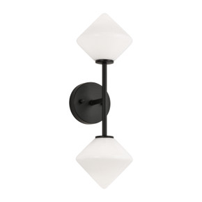 Sconces Double Glass by Matteo Lighting ( 423 | W81742BKOP Novo ) 