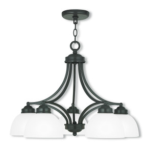 Mid. Chandeliers Glass Down by Livex Lighting ( 107 | 4225-92 Somerset ) 