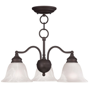 Mid. Chandeliers Glass Down by Livex Lighting ( 107 | 1343-07 Essex ) 