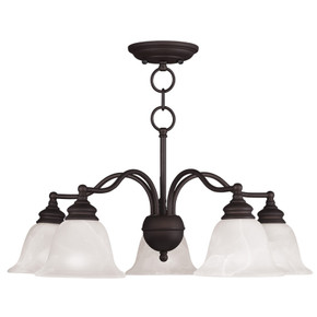 Mid. Chandeliers Glass Down by Livex Lighting ( 107 | 1346-07 Essex ) 