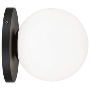 Sconces Single Glass by Matteo Lighting ( 423 | WX06011BKOP Cosmo ) 