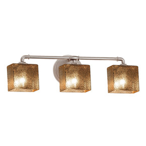 Bathroom Fixtures Three Lights by Justice Designs ( 102 | FSN-8463-55-MROR-NCKL-LED3-2100 Fusion ) 
