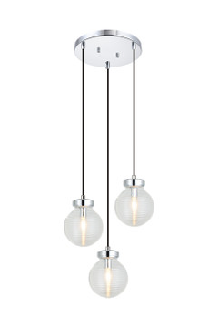 Mini Pendants 3 Light Cluster by Matteo Lighting ( 423 | C84003CHCL Ridge ) 