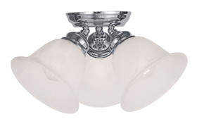 Semi-Flush Mts. Glass Down by Livex Lighting ( 107 | 1358-05 Essex ) 