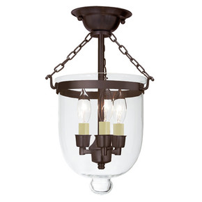 Semi-Flush Mts. Bowl Style by JVI Designs ( 261 | 1015-08 Hundi ) 