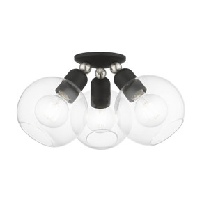 Semi-Flush Mts. Cage by Livex Lighting ( 107 | 48978-04 Downtown ) 