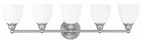 Bathroom Fixtures Five+Lights by Livex Lighting ( 107 | 13665-91 Somerville ) 