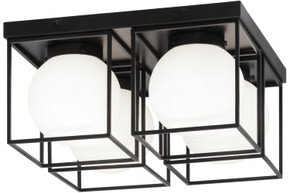 Flush Mounts Cage Style by Matteo Lighting ( 423 | X03804BK Squircle ) 